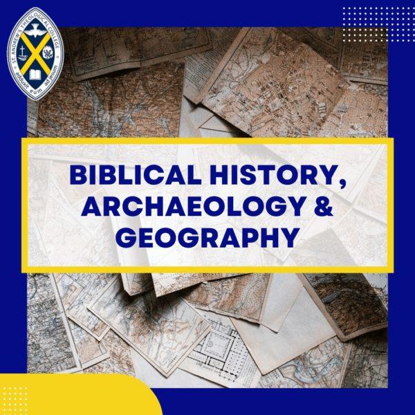 Biblical History Archaeology Geography